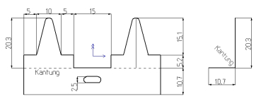 Abstandsschiene Maße