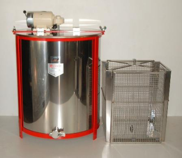 Honigschleuder und Korb