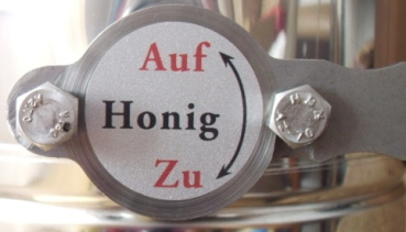 Aufkleber Quetschhahndeckel