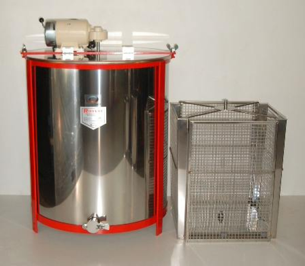 Honigschleuder und Korb