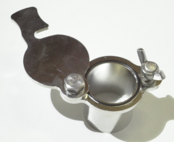 Quetschhahn geöffnet